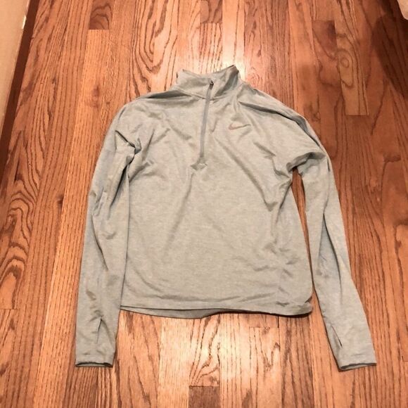 Nike Dri Fit Blue/teal Half Zip Running Shirt - Picture 1 of 9
